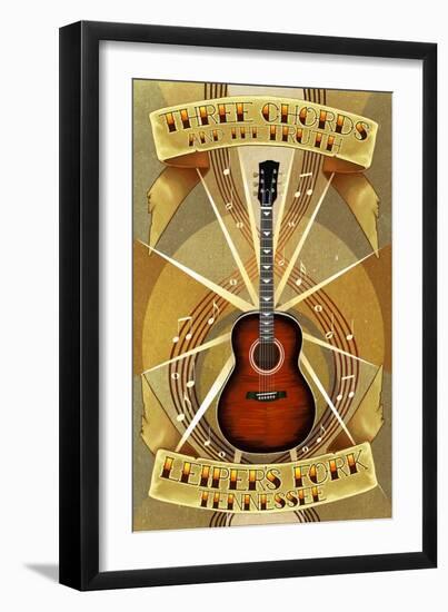 Leiper's Fork, Tennessee - Three Chords and the Truth-Lantern Press-Framed Art Print