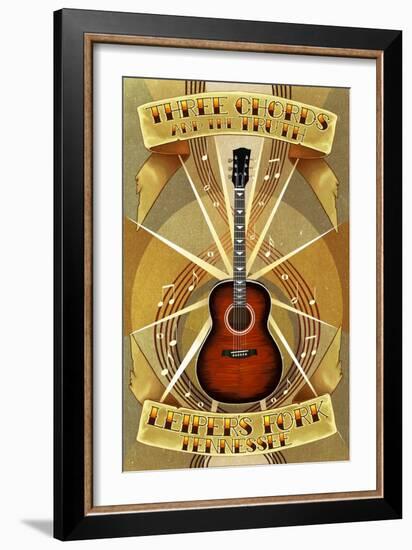 Leiper's Fork, Tennessee - Three Chords and the Truth-Lantern Press-Framed Art Print