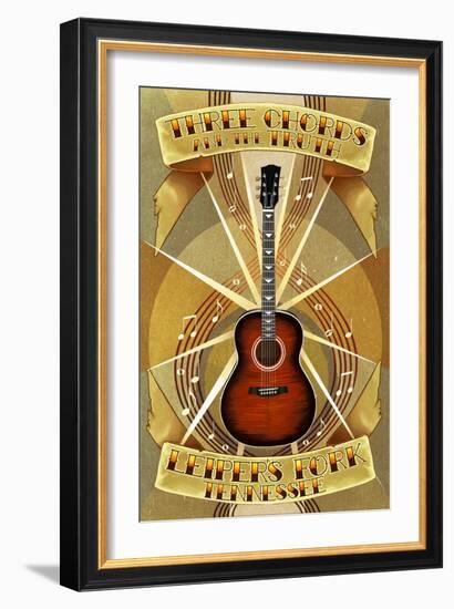 Leiper's Fork, Tennessee - Three Chords and the Truth-Lantern Press-Framed Art Print