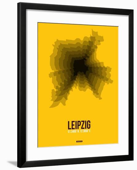 Leipzig Radiant Map 1-NaxArt-Framed Art Print