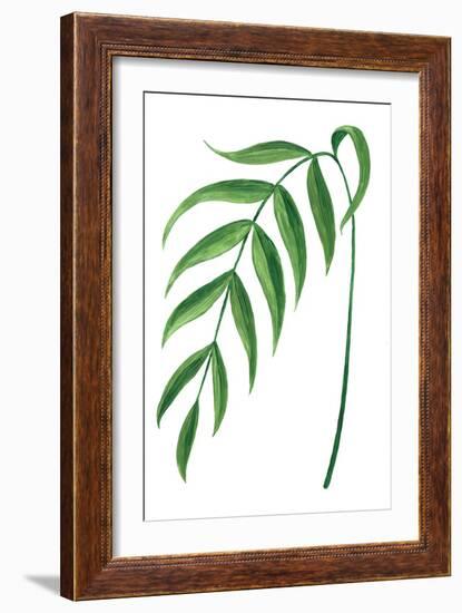 Leire green branch-Rosana Laiz Garcia-Framed Giclee Print