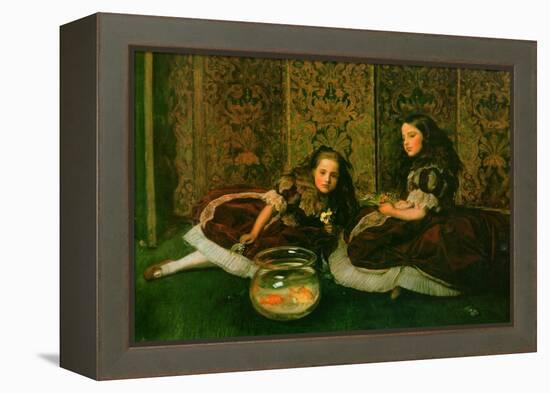 Leisure Hours-John Everett Millais-Framed Stretched Canvas