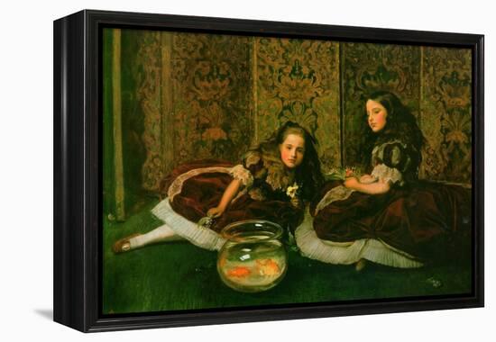 Leisure Hours-John Everett Millais-Framed Stretched Canvas