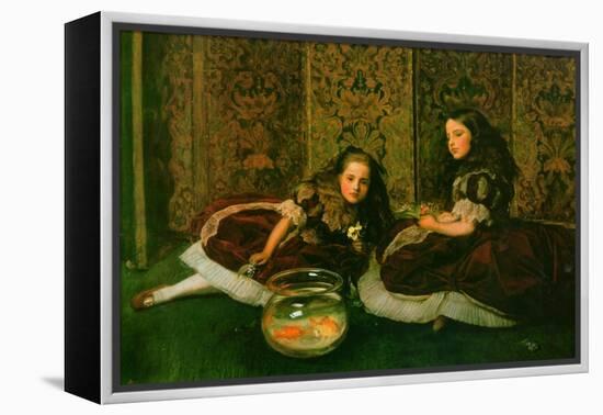 Leisure Hours-John Everett Millais-Framed Stretched Canvas