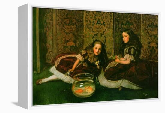 Leisure Hours-John Everett Millais-Framed Stretched Canvas