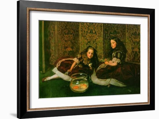 Leisure Hours-John Everett Millais-Framed Art Print