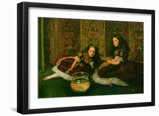 Leisure Hours-John Everett Millais-Framed Art Print