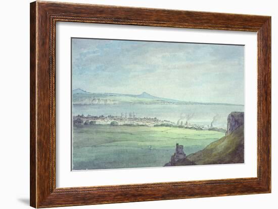 Leith, with Kirkaldy on the Coast of Fifeshire-John White Abbott-Framed Giclee Print