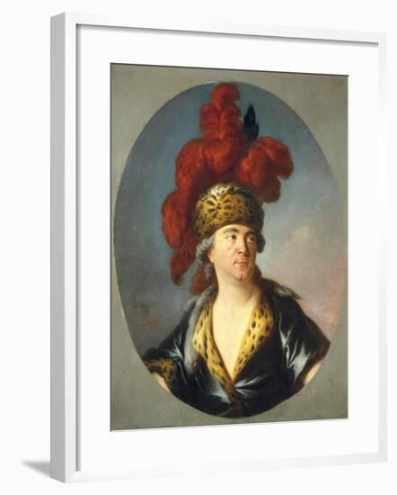 Lekain in Role of Genghis Khan in 'Orphelin De La Chine-Simon Bernard Lenoir-Framed Art Print