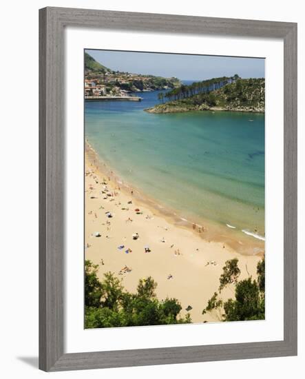 Lekeitio Beach, Basque Country, Euskadi, Spain-Christian Kober-Framed Photographic Print