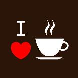I Love Coffee-lekkyjustdoit-Framed Premium Giclee Print