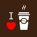I Love Coffee-lekkyjustdoit-Premium Giclee Print