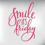 Smile its Friday Lettering-Lelene-Art Print