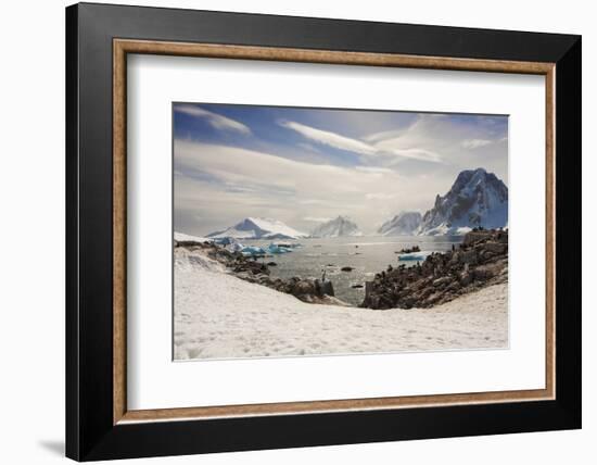 Lemaire Channel, Antarctica. Kayaking, Penguins, and Blue-Eyed Shags-Janet Muir-Framed Photographic Print