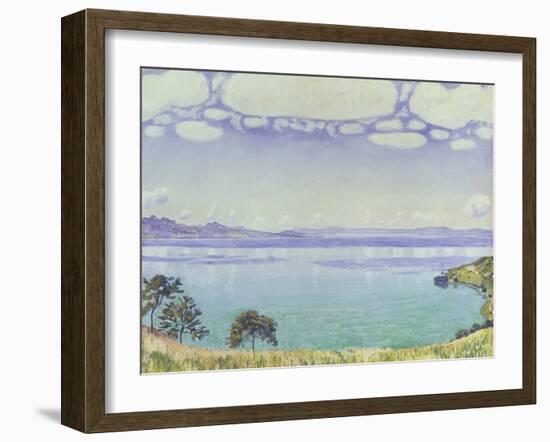 Leman Lake Seen from Chexbre-Ferdinand Hodler-Framed Giclee Print