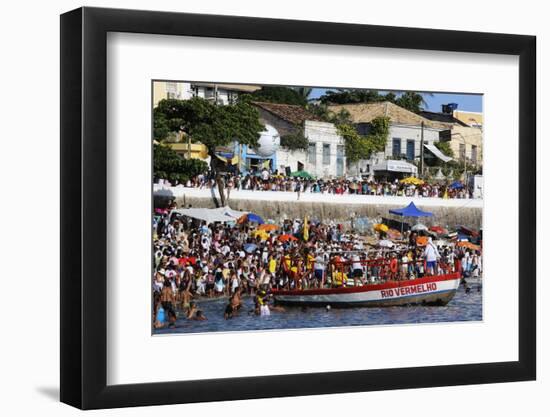 Lemanja Festival in Rio Vermelho, Salvador, Bahia, Brazil, South America-Godong-Framed Photographic Print