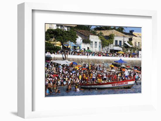 Lemanja Festival in Rio Vermelho, Salvador, Bahia, Brazil, South America-Godong-Framed Photographic Print