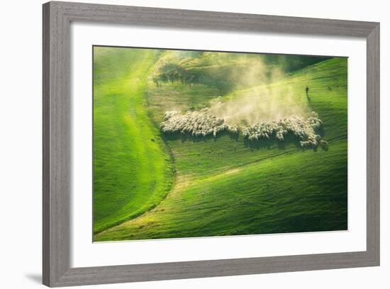 Lemming Like Rush-Marcin Sobas-Framed Photographic Print