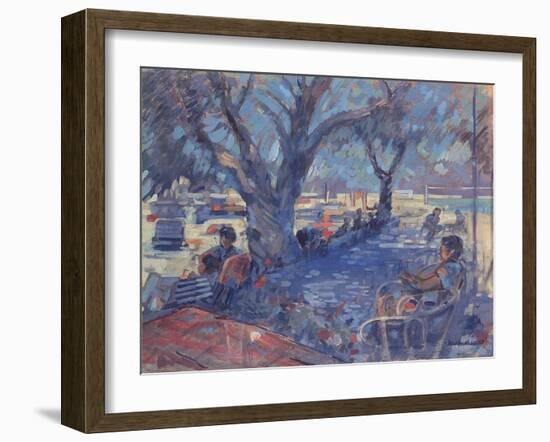 Lemnos Beach Bar, 1987-Jennifer Wright-Framed Giclee Print