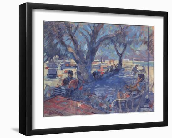 Lemnos Beach Bar, 1987-Jennifer Wright-Framed Giclee Print