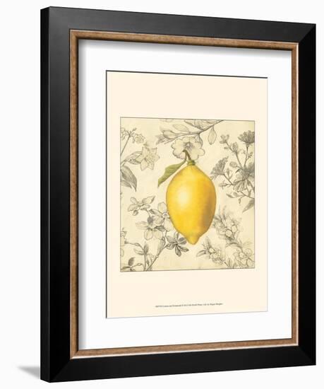 Lemon and Botanicals-Megan Meagher-Framed Art Print