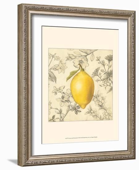 Lemon and Botanicals-Megan Meagher-Framed Art Print