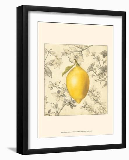 Lemon and Botanicals-Megan Meagher-Framed Art Print