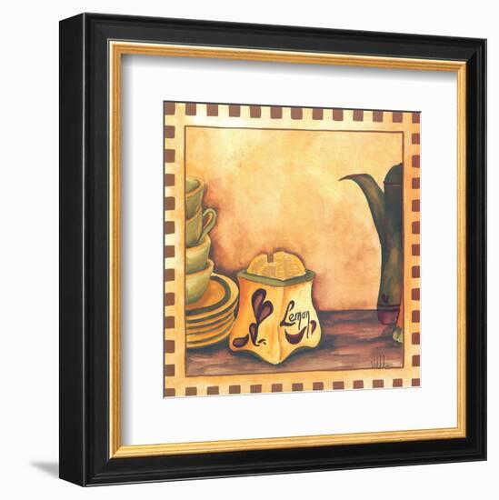 Lemon And Cups-Urpina-Framed Art Print