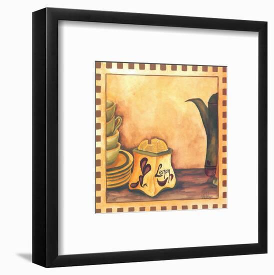 Lemon And Cups-Urpina-Framed Art Print