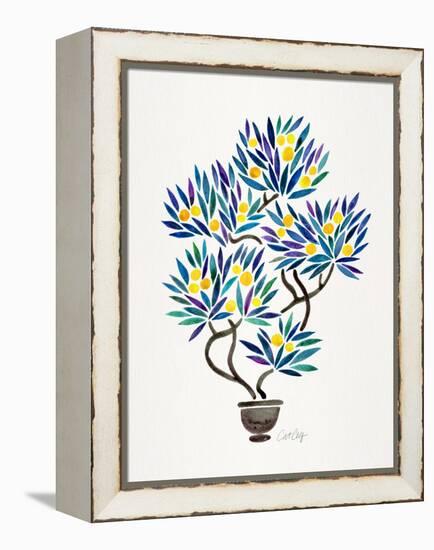 Lemon Bonsai Orange-Cat Coquillette-Framed Premier Image Canvas