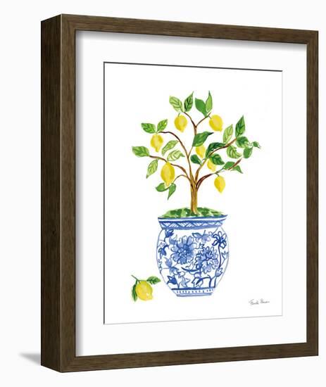 Lemon Chinoiserie I-Farida Zaman-Framed Art Print