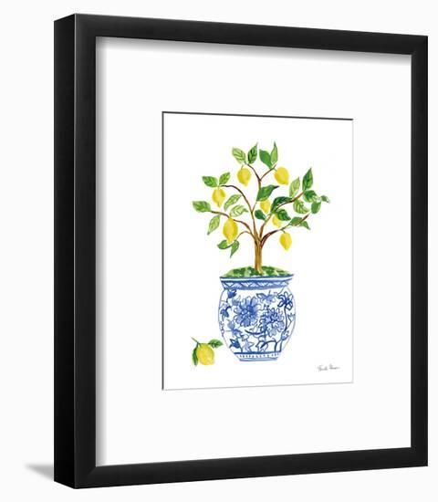 Lemon Chinoiserie I-Farida Zaman-Framed Art Print