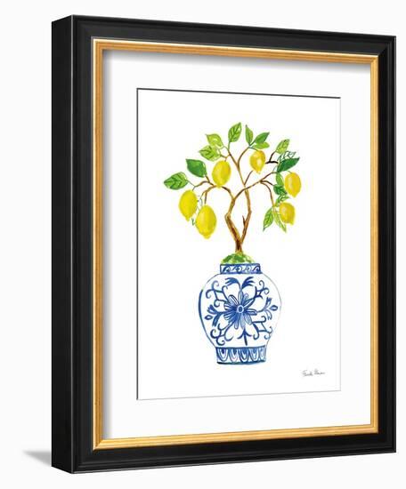 Lemon Chinoiserie II v2-Farida Zaman-Framed Art Print