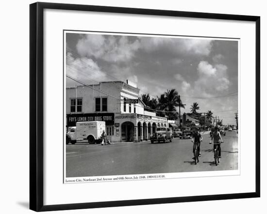 Lemon City, Northeast 2nd Avenue and 60th Street, July 1948-null-Framed Photographic Print