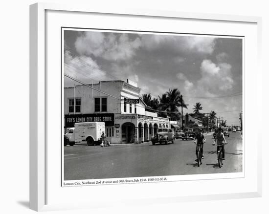 Lemon City, Northeast 2nd Avenue and 60th Street, July 1948-null-Framed Photographic Print