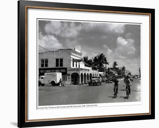 Lemon City, Northeast 2nd Avenue and 60th Street, July 1948-null-Framed Photographic Print