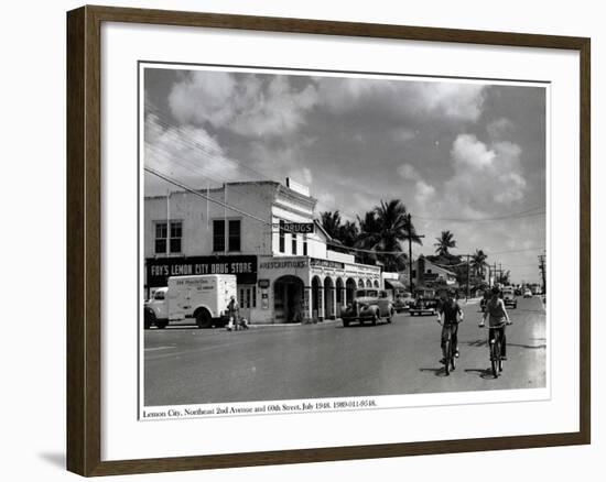 Lemon City, Northeast 2nd Avenue and 60th Street, July 1948-null-Framed Photographic Print