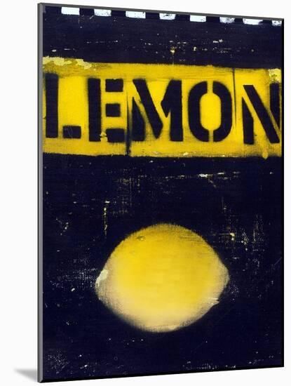 Lemon collage-Ricki Mountain-Mounted Art Print