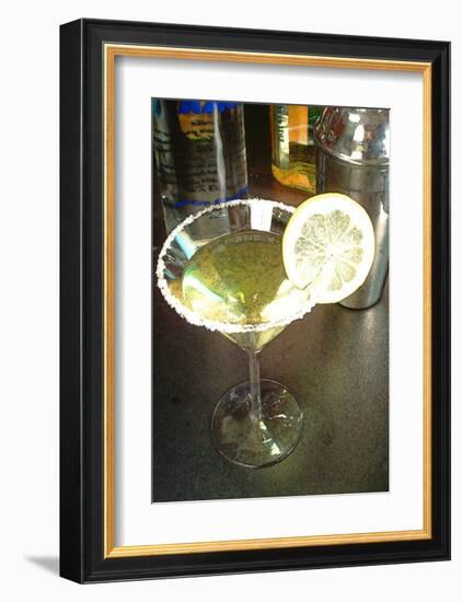 Lemon Drop Cocktail-Steve Ash-Framed Giclee Print