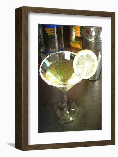 Lemon Drop Cocktail-Steve Ash-Framed Giclee Print