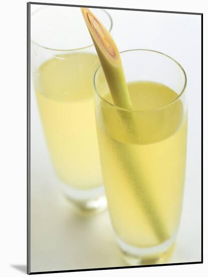 Lemon Grass Lemonade in Two Glasses-Chris Alack-Mounted Photographic Print