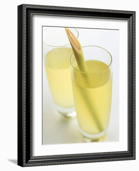 Lemon Grass Lemonade in Two Glasses-Chris Alack-Framed Photographic Print