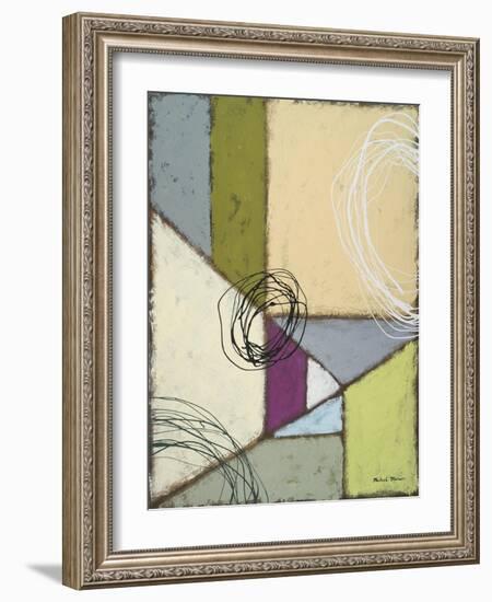 Lemon Lime Play II-Michael Marcon-Framed Art Print