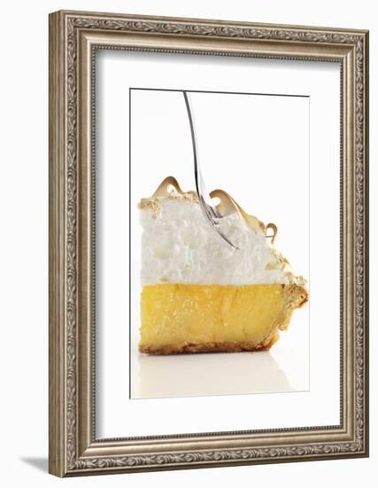 Lemon Meringue Pie with a Fork-Clinton Hussey-Framed Photographic Print