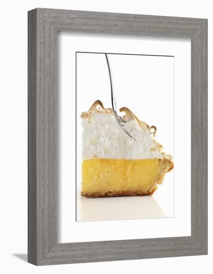 Lemon Meringue Pie with a Fork-Clinton Hussey-Framed Photographic Print