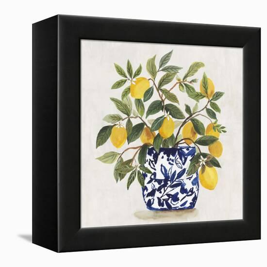 Lemon Plant I-Asia Jensen-Framed Stretched Canvas
