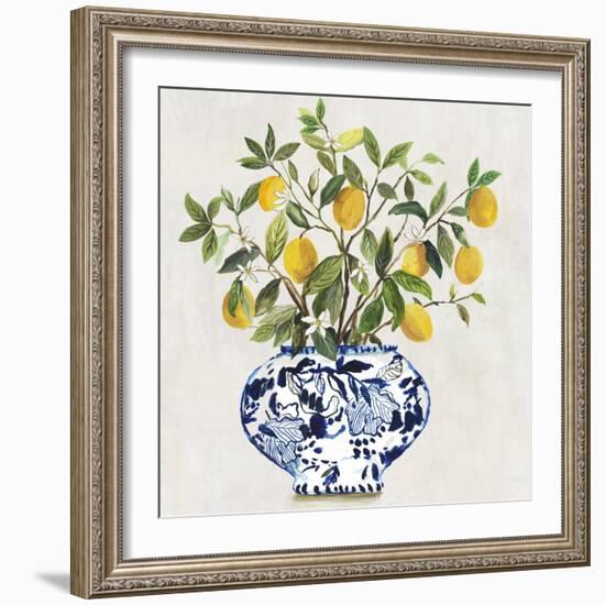 Lemon Plant II-Asia Jensen-Framed Art Print