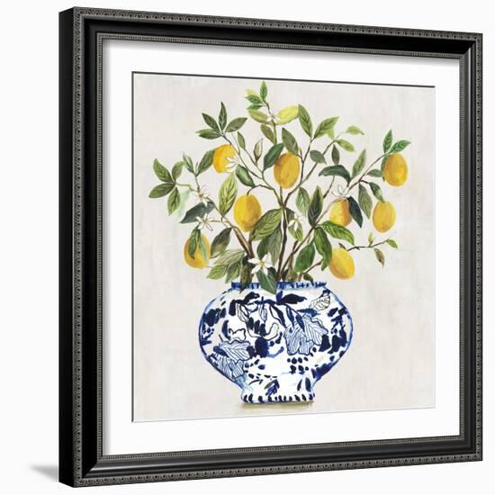Lemon Plant II-Asia Jensen-Framed Art Print