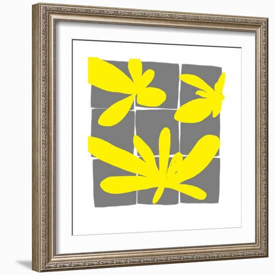 Lemon Pop Four-Jan Weiss-Framed Art Print