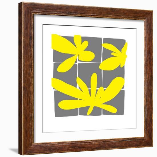 Lemon Pop Four-Jan Weiss-Framed Art Print